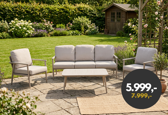 Aalborg Lounges&aelig;t med EASY DRY hynder - Latte