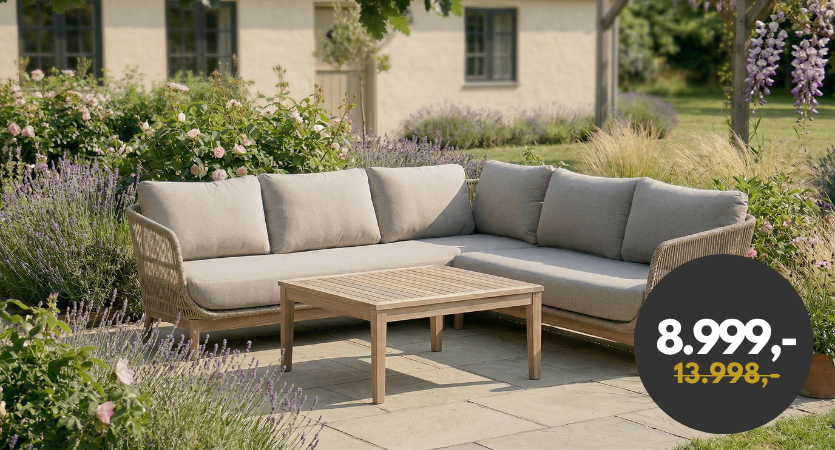 Helena Hj&oslash;rnesofas&aelig;t - Lys Sand