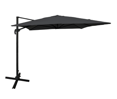 Solvej Hængeparasol 3x4 meter - Sort