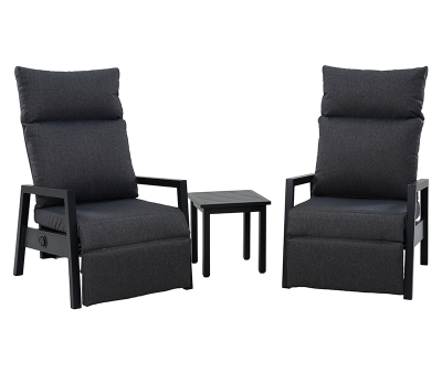 Tikøb loungesæt til 2 personer inklusiv hynder og sidebord