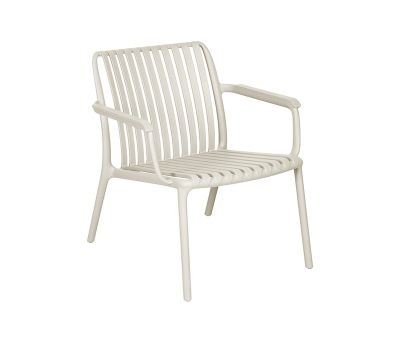 Sonja loungestol i gråhvid