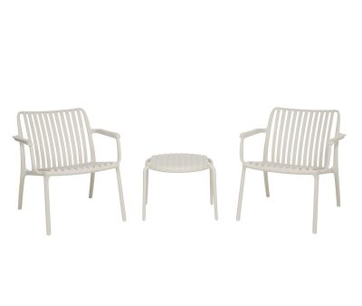 Sonja Loungesæt med 2 stole - Beige