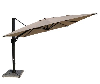 Henrik Hængeparasol 3x3 meter - Sort / Sand