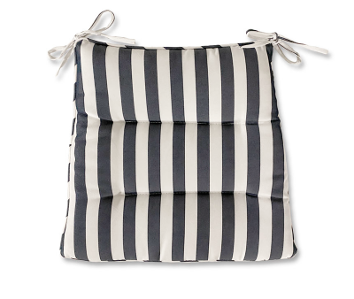 Søndervig Retro Sædehynde - Blå/Hvid Stribet