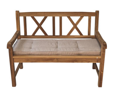 Aston 2 personers Bænkhynde - Lys Sand/Grå Struktur