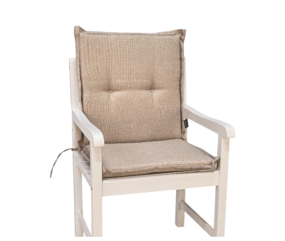 Aston Luksus Lav Ryghynde - Lys Sand/Grå Struktur