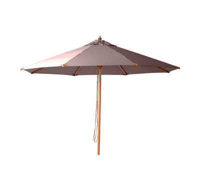 Simone Luksus Olefin Markedsparasol Ø330 - Taupe