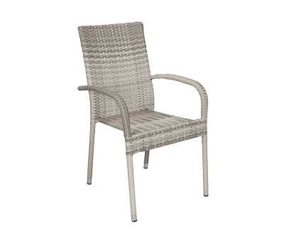 Gine stabelstol - Lys Grå 2-line