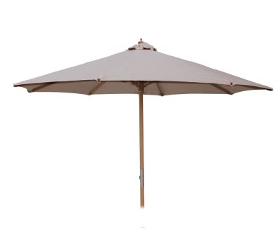 Sally Markedsparasol Ø300 - Lys Sand / Grå