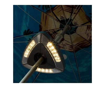 Parasol Led Triangle 19 cm - Sort