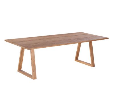 Mako Plankebord 90x200 cm - m/bordben i teak - Trapez