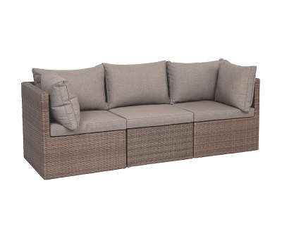 Becca 3-personers modulsofa inkl. EASY DRY hynder - Dusty