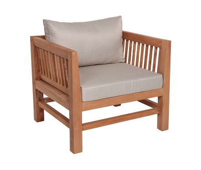 Columbo EASY DRY Dining Sofastol Teak - Lys Sand/Grå