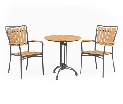 DaneLine Adam Nonwood Cafesæt Ø70 cm - Grå