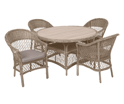 Enø Havemøbelsæt Ø130 - Mocca