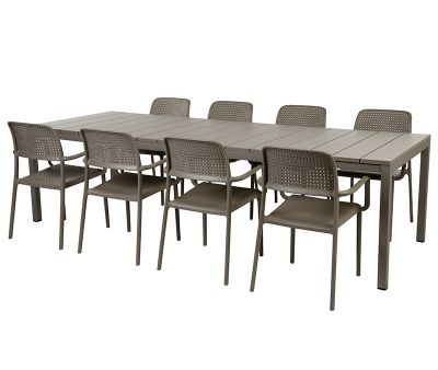 Nardi Rio 210/280 Bora Havemøbelsæt - Latte