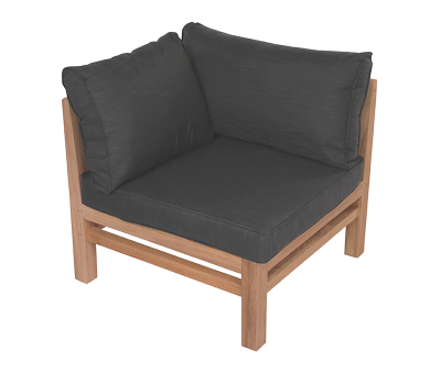 Columbo Teak Hjørnemodul - Sort