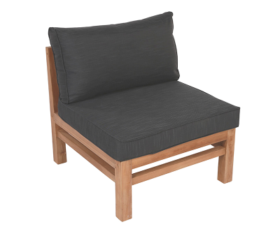 Columbo Teak Mellemmodul - Sort 