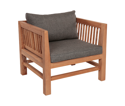 Columbo Dining Sofastol Teak - Grå