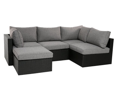 Billy Modul Åbent Loungesæt inkl. EASY DRY hynder - Sort