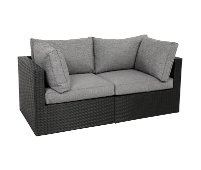 Billy 2-personers modulsofa inkl. EASY DRY hynder - Sort