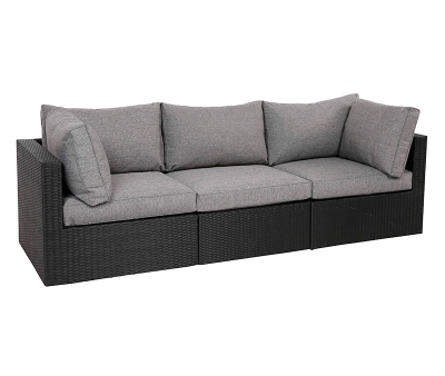 Billy 3-personers modulsofa inkl. EASY DRY hynder - Sort