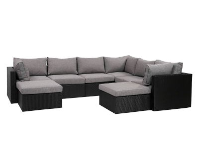 Billy sort modul mega sofasæt