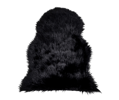 Lammeskind Imiteret 50x85 cm - Sort