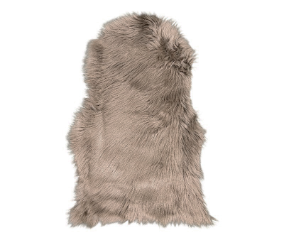 Lammeskind Imiteret 50x85 cm - Mushroom