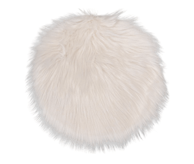 Lammeskindshynde Imiteret Ø35 cm - Natur