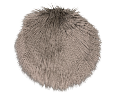 Lammeskindshynde Imiteret Ø35 cm - Mushroom