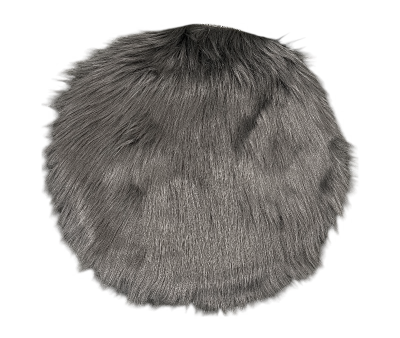 Lammeskindshynde Imiteret Ø35 cm - Grå