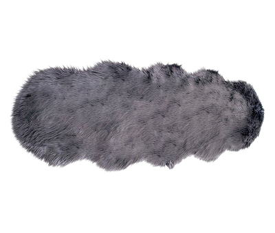 Lammeskind Imiteret 60x180 cm - Grå