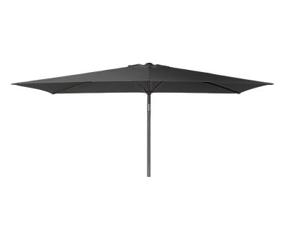 Alu Parasol Rektangulær 150x250 cm - Sort