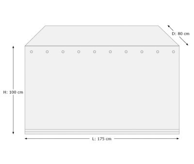 Overtræk hyndeboks 175x80x100 cm Overtræk hyndeboks 175x80x100 cm