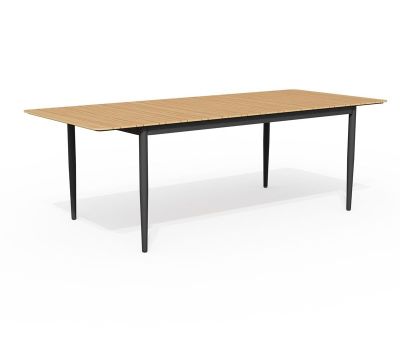 Malmø Udtræksbord 100x180/235 cm - Nonwood/Mørkegrå