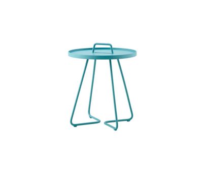 Cane-line On the move sidebord lille aqua Ø44x54 cm
