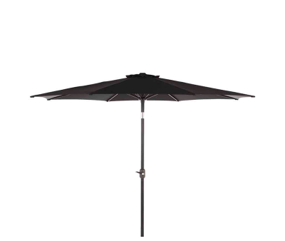Alu Markedsparasol Ø300 med tilt og krank - Sort