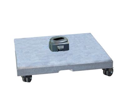 CANE-LINE Hyde parasolfod - Grå m/hjul 