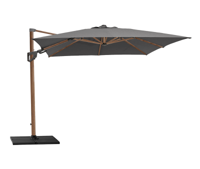 Cane-line Hyde Hængeparasol 3x4 meter med tilt - Trælook / Antracit