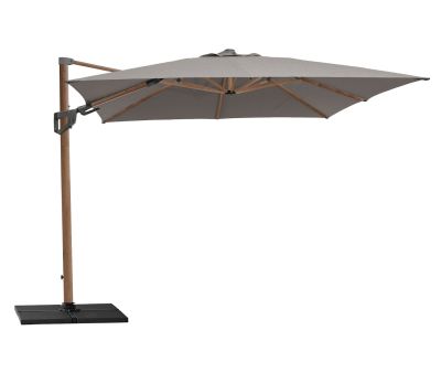 Cane-line Hyde Hængeparasol 3x4 meter med tilt - Trælook / Taupe