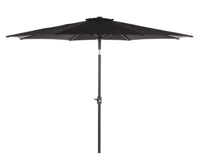 Alu Parasol Ø300 M/Tilt - Sort