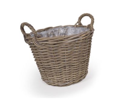 Fletkurv - Naturrattan - Ø:40 cm