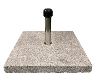 Parasolfod m/hjul - Rustik Granit - 60 kg