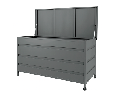 Cassis Hyndeboks i aluminium 130x60x75 cm - Grå