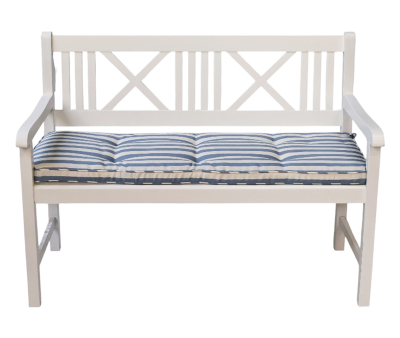 Aston 2 Personers Bænkhynde - Lyseblå/Hvid