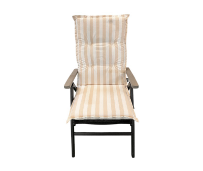 Aston Luksus Positionshynde - Beige/Hvid Stribet