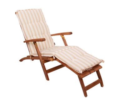 Aston Dækstolshynde Struktur Lux - Beige/Hvid Stribet