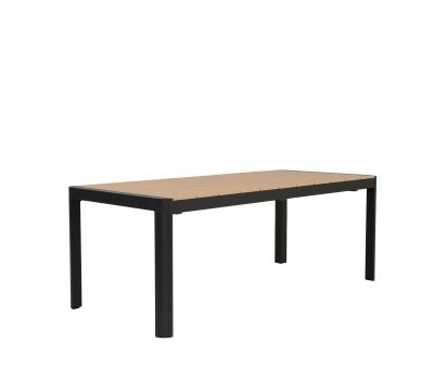 Lohals Udtræksbord 95 x 205/275 cm - Mørkegrå/Nonwood