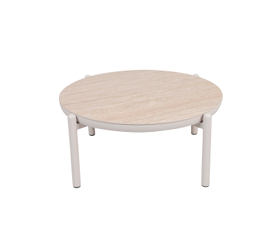 Akita Sofabord Ø93 cm - Gråhvid